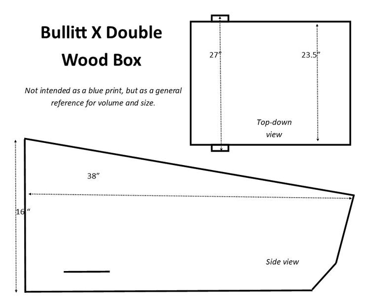 Badger Bikes Modern Double Plus Box for Bullitt-X MSRP $1000.00 Special Order ETA 4 Weeks