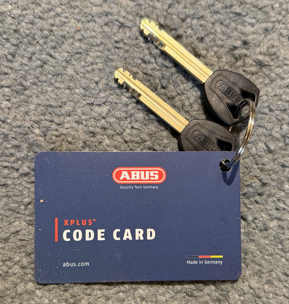 Abus Lock Set One Key STePS Battery Lock Core and Bordo X-Plus 6500 120cm Folding Lock