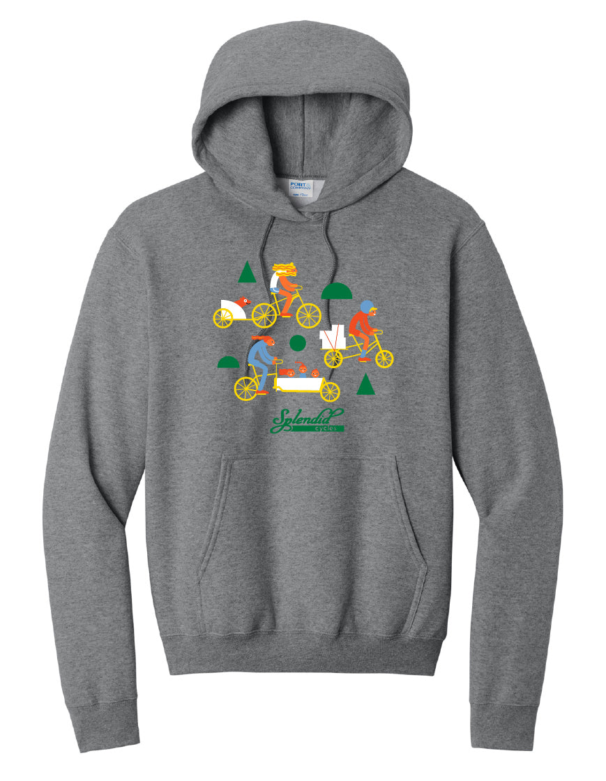 Splendid Cycles Hoody Pullover Sweatshirt
